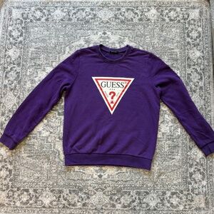 Vintage Guess Jeans USA Purple Crewneck Sweatshirt Size Medium/Large
